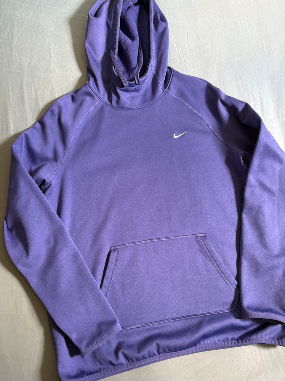 Nike Purple Pullover Hoodie with Teal Swoosh
